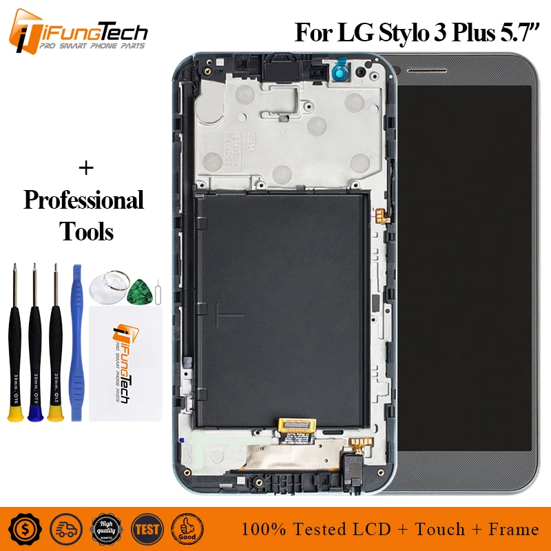 Free Shipping LCD For LG Stylus 3 Plus LS777 Plus LCD Display and Touch Screen Digitizer Assembly with frame for stylo 3 plus
Free Shipping LCD For LG Stylus 3 Plus LS777 Plus LCD Display and Touch Screen Digitizer Assembly with frame for stylo 3 plus