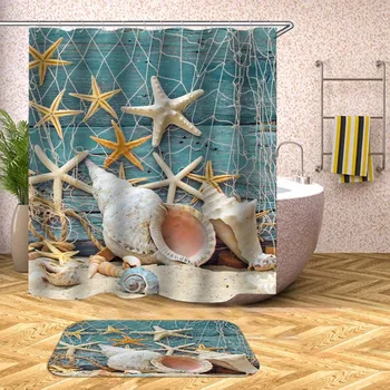 Beach Shell Sea Waterproof Shower Curtain Printed Bath Curtains for Bathroom Bathtub Bathing Cover Extra Large Wide 12pcs Hooks
Beach Shell Sea Waterproof Shower Curtain Printed Bath Curtains for Bathroom Bathtub Bathing Cover Extra Large Wide 12pcs Hooks
