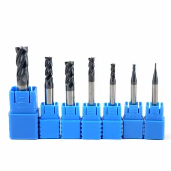 7pcs 4 Flutes HRC50 Solid Carbide End Mill CNC Milling Drill Bit Cutter Tool Kit
7pcs 4 Flutes HRC50 Solid Carbide End Mill CNC Milling Drill Bit Cutter Tool Kit