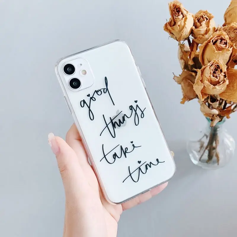Letter Simple Transparent Case For iPhone 11 Pro Max SE 2020 X XR XS Max 7 8 Plus Soft Silicone Clear Phone Cover Coque Funda
Letter Simple Transparent Case For iPhone 11 Pro Max SE 2020 X XR XS Max 7 8 Plus Soft Silicone Clear Phone Cover Coque Funda