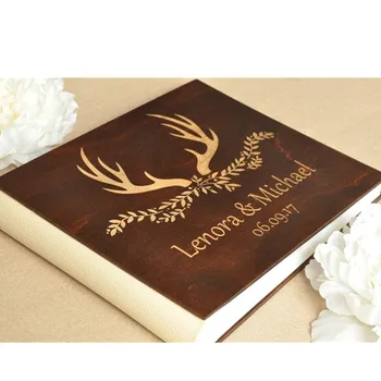 Walnut Wood Photo Album Deer Antler Family Photoalbum Guest Book landscape cutom Wedding Keepsake book Blush Pink Guestbook 
Walnut Wood Photo Album Deer Antler Family Photoalbum Guest Book landscape cutom Wedding Keepsake book Blush Pink Guestbook
