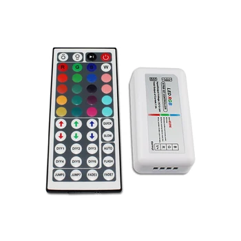 RGB LED Controller Dimmer DC12-24V 12A 3 Channel 44 Keys Wireless RF Remote Control with DIY Mode for LED Strip Lights
RGB LED Controller Dimmer DC12-24V 12A 3 Channel 44 Keys Wireless RF Remote Control with DIY Mode for LED Strip Lights