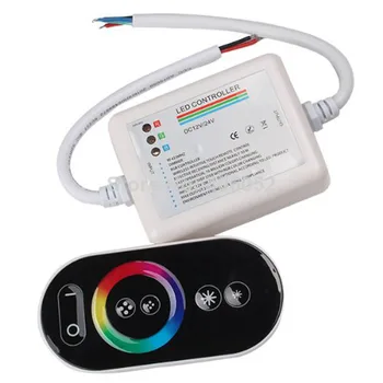 DC12V 24V Wireless RF Touch Panel LED RGB Dimmer Remote Controller For RGB LED Strip
