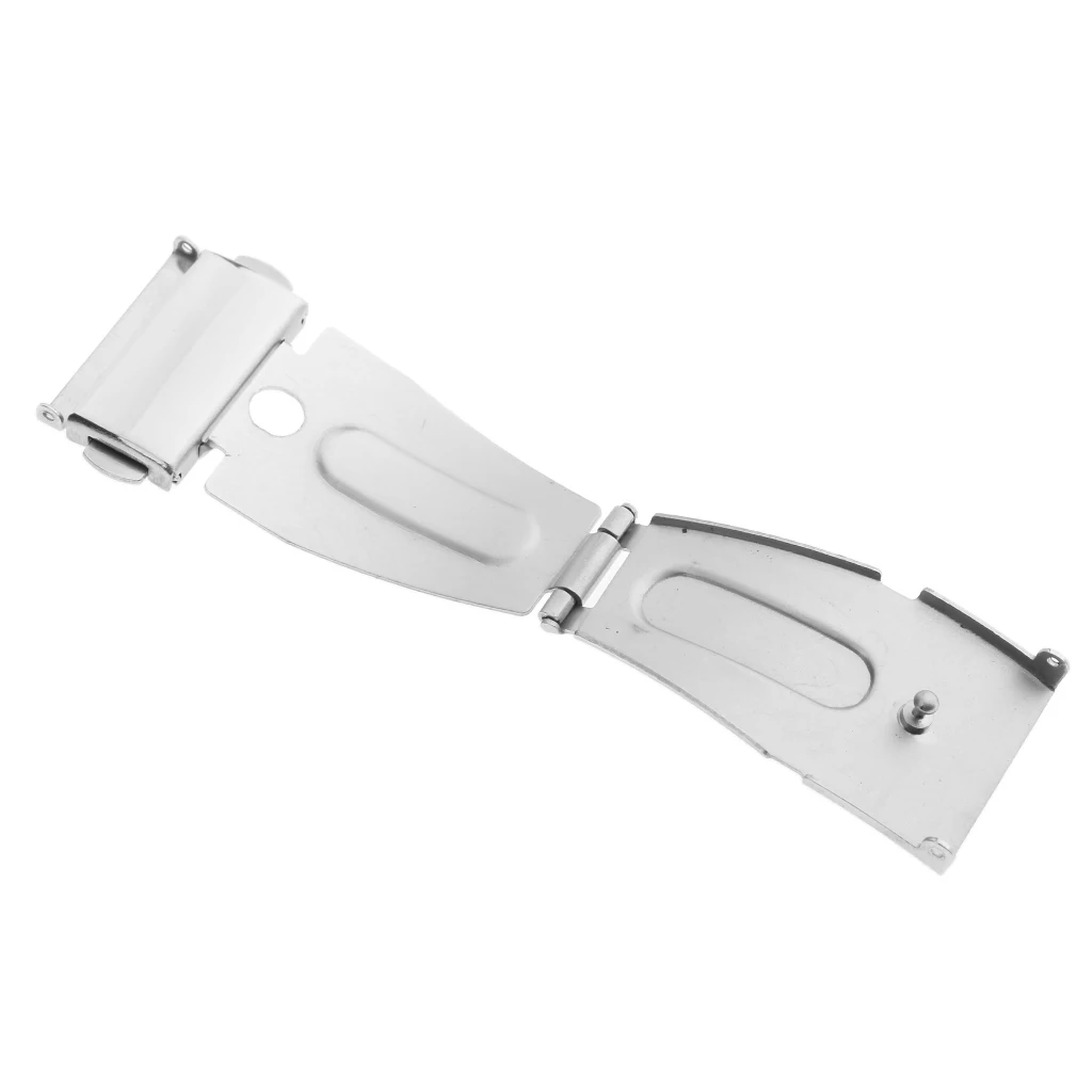 10 Pieces/Lot silver color Watch Buckle Stainless Steel Deployment Clasp Folding Double Push Buckle 5mm-22mm