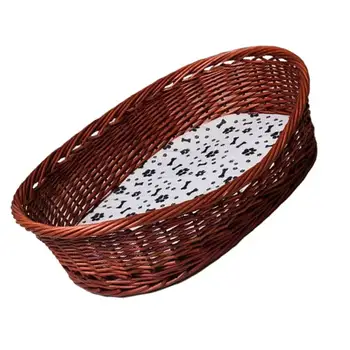 Rattan Pet Nest Cat Dog Beds Large Dog Satsuma Sleeping Beds Pet Nest Kennel Beds (Random Color Of The Mat)
Rattan Pet Nest Cat Dog Beds Large Dog Satsuma Sleeping Beds Pet Nest Kennel Beds (Random Color Of The Mat)