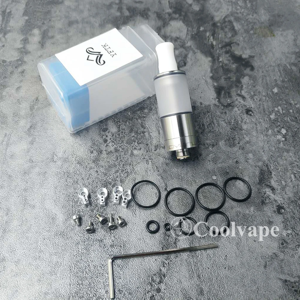 YFTK Dvarw 16 RTA 2ml capacity e-cigarette tank with AFC Airflow 16mm Single Coil 316 SS Rebuildable Vape Atomizer vs kayfun rta
YFTK Dvarw 16 RTA 2ml capacity e-cigarette tank with AFC Airflow 16mm Single Coil 316 SS Rebuildable Vape Atomizer vs kayfun rta
