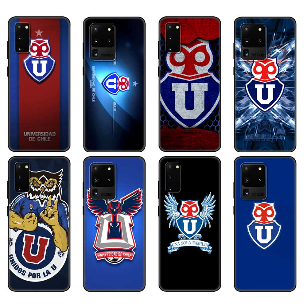 Black tpu Case For Samsung galaxy S20 /S20 PLUS/S20 ultra/S20+ /S20FE back cover University of Chile fashion logo | Мобильные