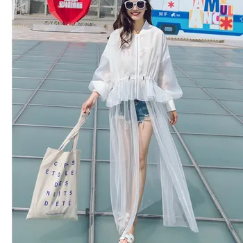LANMREM 2020 Summer new patchwork hem sunscreen coat for famale batwing long sleeve white long coat elastic waist jackets YJ342
LANMREM 2020 Summer new patchwork hem sunscreen coat for famale batwing long sleeve white long coat elastic waist jackets YJ342