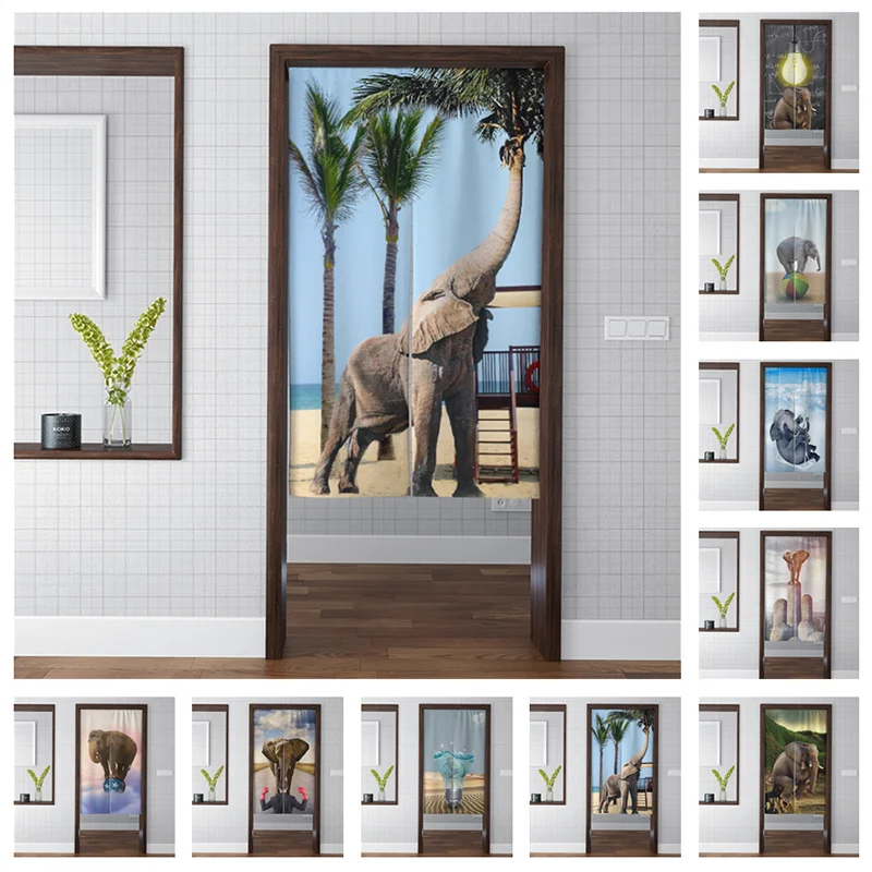 Fashion Elephant Pattern Curtain Creative Animal Environment Forest Kitchen Modern Door Curtain Partition Shading Home Decor
Fashion Elephant Pattern Curtain Creative Animal Environment Forest Kitchen Modern Door Curtain Partition Shading Home Decor