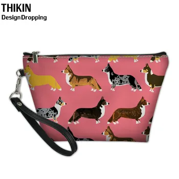 THIKIN Cosmetic Case Cute Corgi Printing Women Customized Make Up Storage Bag Travel Organizer Wash Pouch with Zipper Makeup Box
THIKIN Cosmetic Case Cute Corgi Printing Women Customized Make Up Storage Bag Travel Organizer Wash Pouch with Zipper Makeup Box
