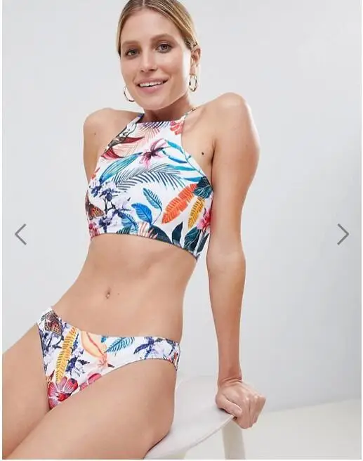 Summer Plant Floral Beach Wear Swimwear Push Up Bikini Swimsuit print Low waist Womens Sexy Two Piece Bikini
Summer Plant Floral Beach Wear Swimwear Push Up Bikini Swimsuit print Low waist Womens Sexy Two Piece Bikini