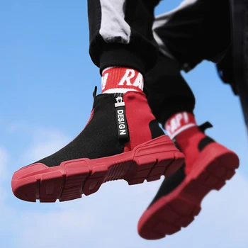 Autumn Outdoor Men's Casual Shoes Color matching high top Men's Sneakers Fashion Thick bottom Zapatos Hombre zipper Canvas shoes
Autumn Outdoor Men's Casual Shoes Color matching high top Men's Sneakers Fashion Thick bottom Zapatos Hombre zipper Canvas shoes