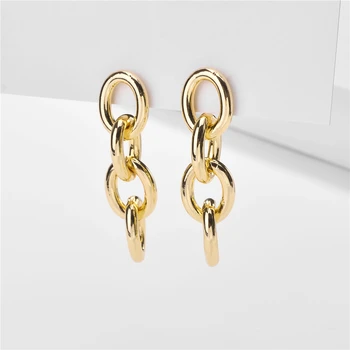 ZFYIN 2020 Popular Gold Color Thick Chunky Metal Chain Link Drop Earrings Jewelry for Women
ZFYIN 2020 Popular Gold Color Thick Chunky Metal Chain Link Drop Earrings Jewelry for Women
