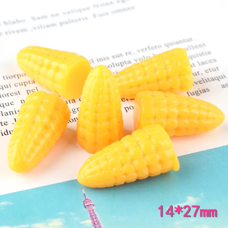 10pcs 14*27mm Resin cabochon simulated 3D yellow Baby Corn maize charms ornament decoration Jewelry making Handicraft Material 
10pcs 14*27mm Resin cabochon simulated 3D yellow Baby Corn maize charms ornament decoration Jewelry making Handicraft Material