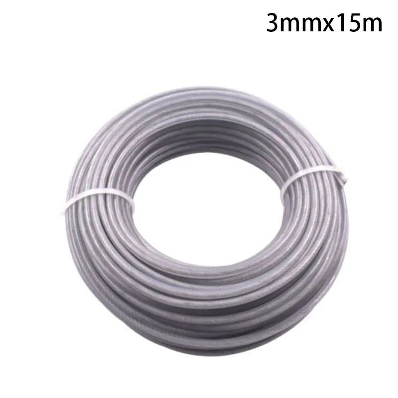 1x15m Long Trimmer Wire Cord Line 3mm Steel Wire For Strimmer Brushcutter Tool Gardening Trimmer Wire Tool Part
1x15m Long Trimmer Wire Cord Line 3mm Steel Wire For Strimmer Brushcutter Tool Gardening Trimmer Wire Tool Part