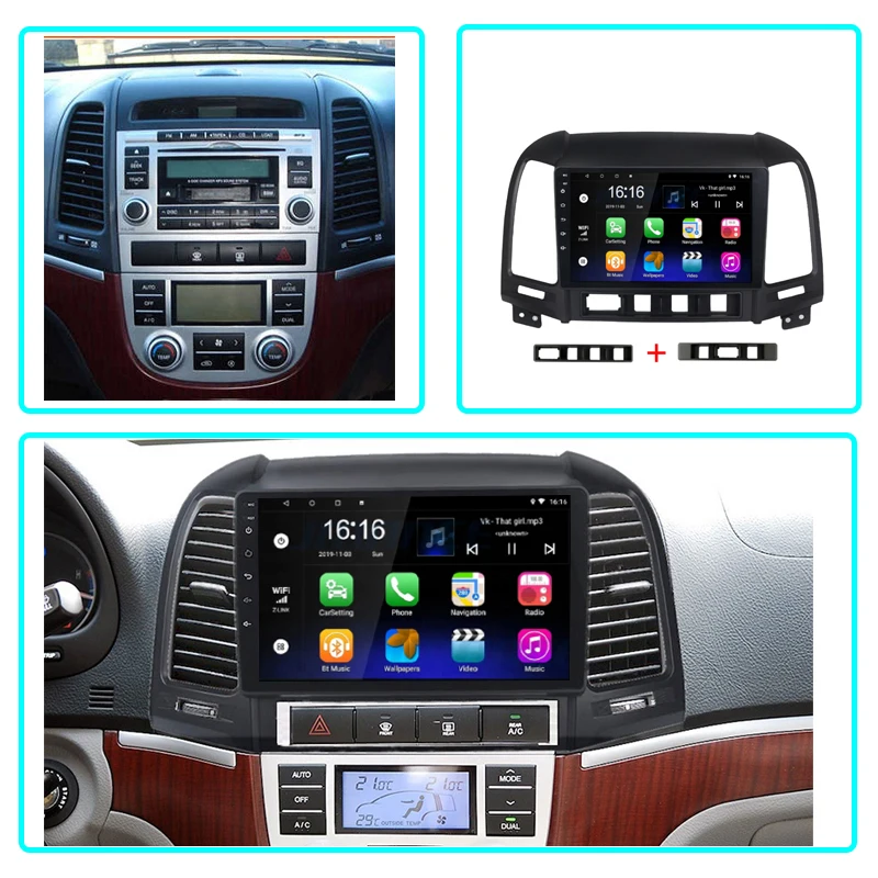 BYNCG CAR Android 2GB+32GB DSP Car Radio Multimidia Video Player Navigation GPS For Hyundai Santa Fe 2 2006-2012 2din Head Unit
BYNCG CAR Android 2GB+32GB DSP Car Radio Multimidia Video Player Navigation GPS For Hyundai Santa Fe 2 2006-2012 2din Head Unit