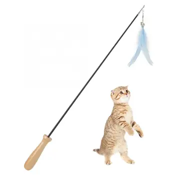 Blue Telescopic Pet Cat Funny Teaser Stick with Feather Bell Interactive Exercise Toy
Blue Telescopic Pet Cat Funny Teaser Stick with Feather Bell Interactive Exercise Toy