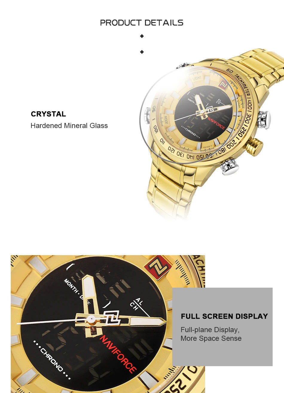 NAVIFORCE Luxury Brand Mens Watches Military Sport Digital Quartz WristWatch For Men Stainless Steel Waterproof Big Clock Male NAVIFORCE Luxury Brand Mens Watches Military Sport Digital Quartz WristWatch For Men Stainless Steel Waterproof Big Clock Male