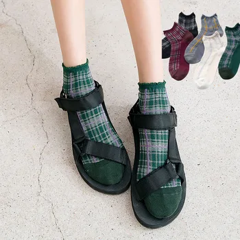 Plaid Low Cut Socks Women Sweet Harajuku Spring Thin Retro Frilled Cotton Loose Female Ankle Socks Cozy Girls Hosiery Colorful
Plaid Low Cut Socks Women Sweet Harajuku Spring Thin Retro Frilled Cotton Loose Female Ankle Socks Cozy Girls Hosiery Colorful