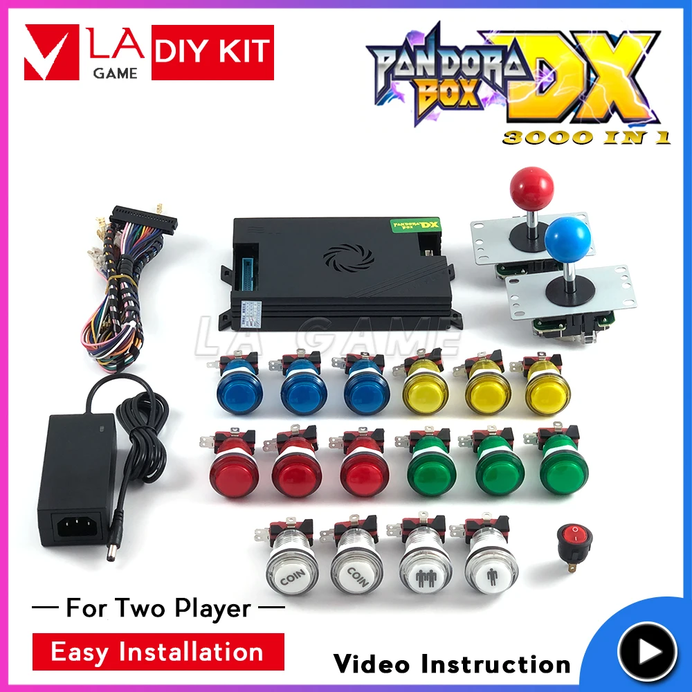 2 player pandora box 3000 in 1 arcade cabinet diy kit arcade joystick 5V LED push button sanwa 8 way joystick HD720P
2 player pandora box 3000 in 1 arcade cabinet diy kit arcade joystick 5V LED push button sanwa 8 way joystick HD720P