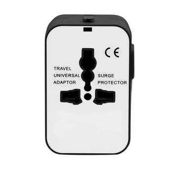 All-In-One Universal Travel Adapter, Multi-Function Travel Conversion Plug, with Dual USB Charging Port, Suitable for EU UK AUS,
All-In-One Universal Travel Adapter, Multi-Function Travel Conversion Plug, with Dual USB Charging Port, Suitable for EU UK AUS,