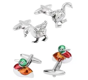 10pairs/lot Copper Enamel Lovebirds Duck Cufflinks Animal Wild Big Geese Cuff Link Men's Jewelry Wholesale
10pairs/lot Copper Enamel Lovebirds Duck Cufflinks Animal Wild Big Geese Cuff Link Men's Jewelry Wholesale