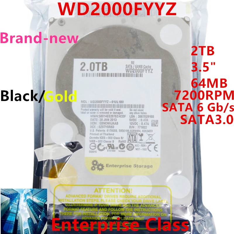 Новый оригинальный жесткий диск WD, черный/золотой, 2 ТБ дюйма, 3,5 дюйма, SATA, 64 Мб, 7,2 K, для внутреннего жесткого диска, для жесткого диска корпоративного класса, для WD2000FYYZ, WD2000F9YZ
Новый оригинальный жесткий диск WD, черный/золотой, 2 ТБ дюйма, 3,5 дюйма, SATA, 64 Мб, 7,2 K, для внутреннего жесткого диска, для жесткого диска корпоративного класса, для WD2000FYYZ, WD2000F9YZ