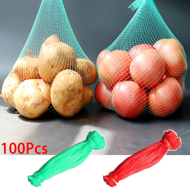 100pcs fruit net bag plastic nylon woven mesh bag eco-friendly thickened fragrant fruit bag mesh bag storage bag
100pcs fruit net bag plastic nylon woven mesh bag eco-friendly thickened fragrant fruit bag mesh bag storage bag