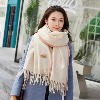 Cashmere Shawl in Autumn and Winter2019,Winter Fashion Colored Chequered Scarf Warms Students'Necks and Thicker Shawls
Cashmere Shawl in Autumn and Winter2019,Winter Fashion Colored Chequered Scarf Warms Students'Necks and Thicker Shawls