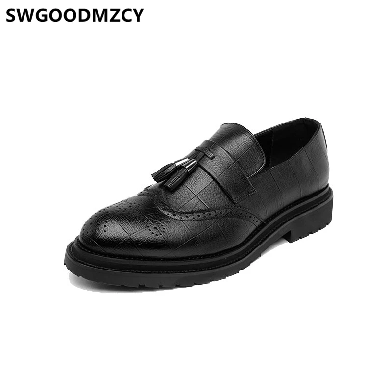 Туфли-Броги мужские, коричневые, деловые, свадебные
Туфли-Броги мужские, коричневые, деловые, свадебные