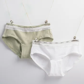 3pcs Lot Women's Panties Mid Waist Cotton Lace Thin Breathable Sexy Printed Briefs 
3pcs Lot Women's Panties Mid Waist Cotton Lace Thin Breathable Sexy Printed Briefs