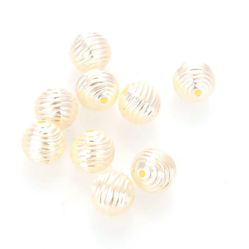 

Miasol 100 Pcs 10 MM Plating Acrylic Antique Design Spacers Charms Spiral Round Beads For DIY Jewelry Making