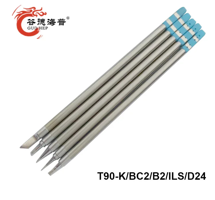 Gudhep Soldering Iron Tips 5pcs T90 Replacement Welding Tips for Soldering Rework Station
Gudhep Soldering Iron Tips 5pcs T90 Replacement Welding Tips for Soldering Rework Station