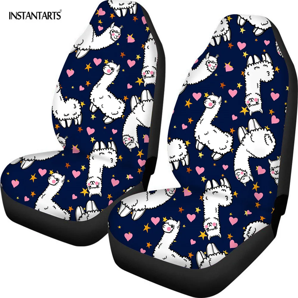 INSTANTARTS Cute Alpaca/Llama Cactus Navy Car Seat Covers for Front Seat Women Girls Elastic Saddle Blanket Bucket Seat Protetor
INSTANTARTS Cute Alpaca/Llama Cactus Navy Car Seat Covers for Front Seat Women Girls Elastic Saddle Blanket Bucket Seat Protetor