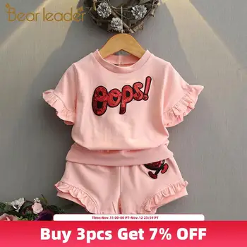 Bear Leader Girls Set Letter Pattern Girls Clothes Curl SleeveT-shirt+Short Cartoon Pants Sequin Print 2Pcs Children Clothing
Bear Leader Girls Set Letter Pattern Girls Clothes Curl SleeveT-shirt+Short Cartoon Pants Sequin Print 2Pcs Children Clothing