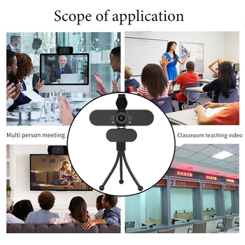 Driver Free Wide Angle CMOS Video Calling With Privacy Cover Tripod USB Live Streaming Computer Webcam 1080P HD Game Recording
Driver Free Wide Angle CMOS Video Calling With Privacy Cover Tripod USB Live Streaming Computer Webcam 1080P HD Game Recording