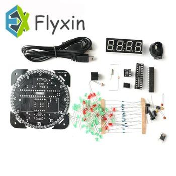 1Pcs quality guaranteeRotating DS1302 Digital LED Display Module Alarm Electronic Digital Clock LED Temperature Display DIY Kit
1Pcs quality guaranteeRotating DS1302 Digital LED Display Module Alarm Electronic Digital Clock LED Temperature Display DIY Kit