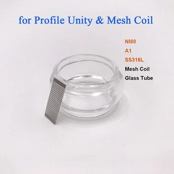 10pcs/Pack A1 NI80 SS316L Mesh Coil and 1PC bubble Glass Tube compatible for Profile Unity RTA Atomizer Replacement Coils
10pcs/Pack A1 NI80 SS316L Mesh Coil and 1PC bubble Glass Tube compatible for Profile Unity RTA Atomizer Replacement Coils