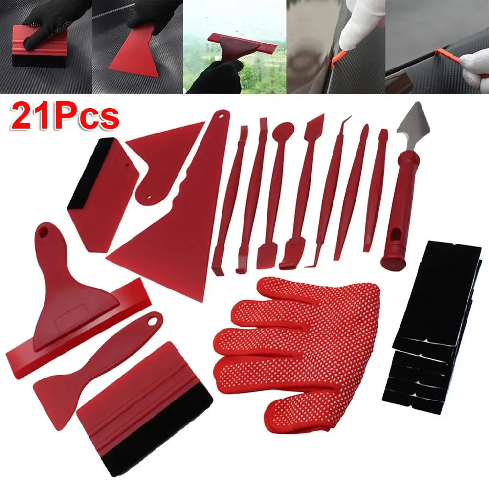 21pc Car Vinyl Wrap Tools Carbon Fiber Film Wrapping Cutter Aid Tool Auto Window Tint Squeegee Razor Scraper Sticker Car Styling
21pc Car Vinyl Wrap Tools Carbon Fiber Film Wrapping Cutter Aid Tool Auto Window Tint Squeegee Razor Scraper Sticker Car Styling