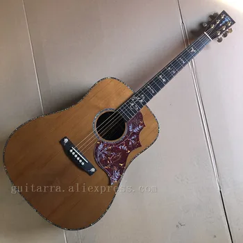 Custom acoustic guitar, solid red pine top, ebony fingerboard, 41-inch D barrel, electric guitar
Custom acoustic guitar, solid red pine top, ebony fingerboard, 41-inch D barrel, electric guitar