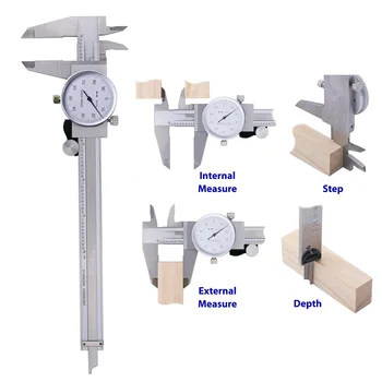 Supply Dial Caliper 1pc 6 Inch Vernier Stainless Steel DIY Ruler Gauge Fine Polished Solid Hardened
Supply Dial Caliper 1pc 6 Inch Vernier Stainless Steel DIY Ruler Gauge Fine Polished Solid Hardened