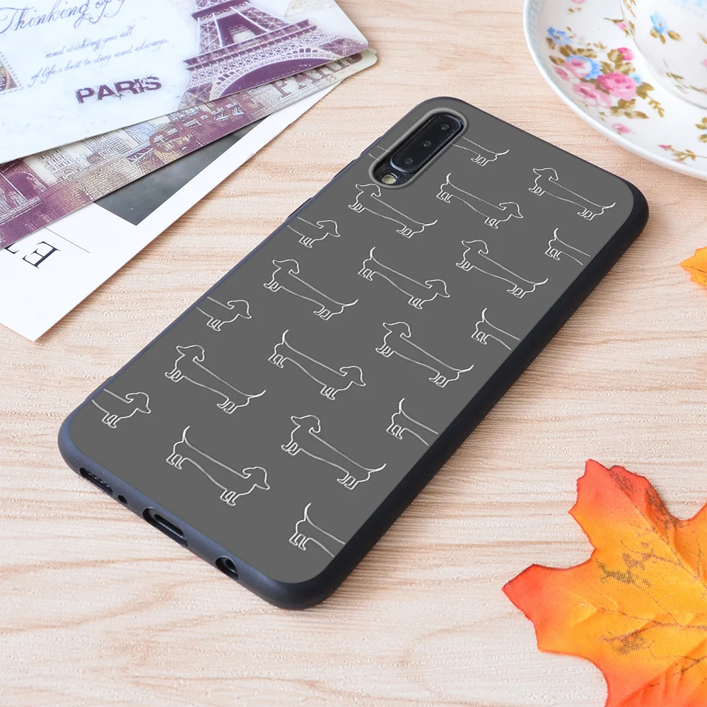 Dachshund Silhouette In Dark Print Soft Silicone Matt Case For Samsung Galaxy S Note and Galaxy A
Dachshund Silhouette In Dark Print Soft Silicone Matt Case For Samsung Galaxy S Note and Galaxy A