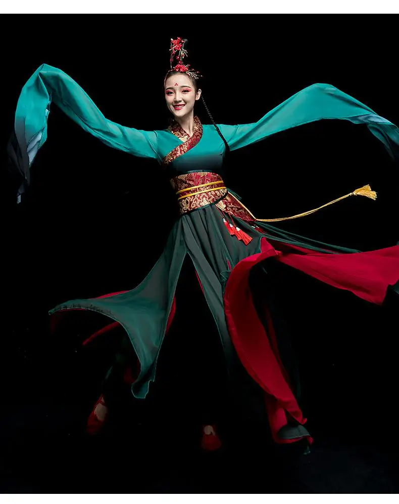 Embroidery High quality Slender New Sleeve Classical Dancing Dress Female Elegant Modern Chinese Hanfu Adults beautiful
Embroidery High quality Slender New Sleeve Classical Dancing Dress Female Elegant Modern Chinese Hanfu Adults beautiful