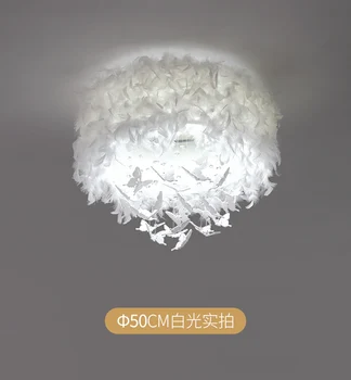 Simple modern Nordic round feathers warm romantic personality fashion girl bedroom LED ceiling lamp
Simple modern Nordic round feathers warm romantic personality fashion girl bedroom LED ceiling lamp