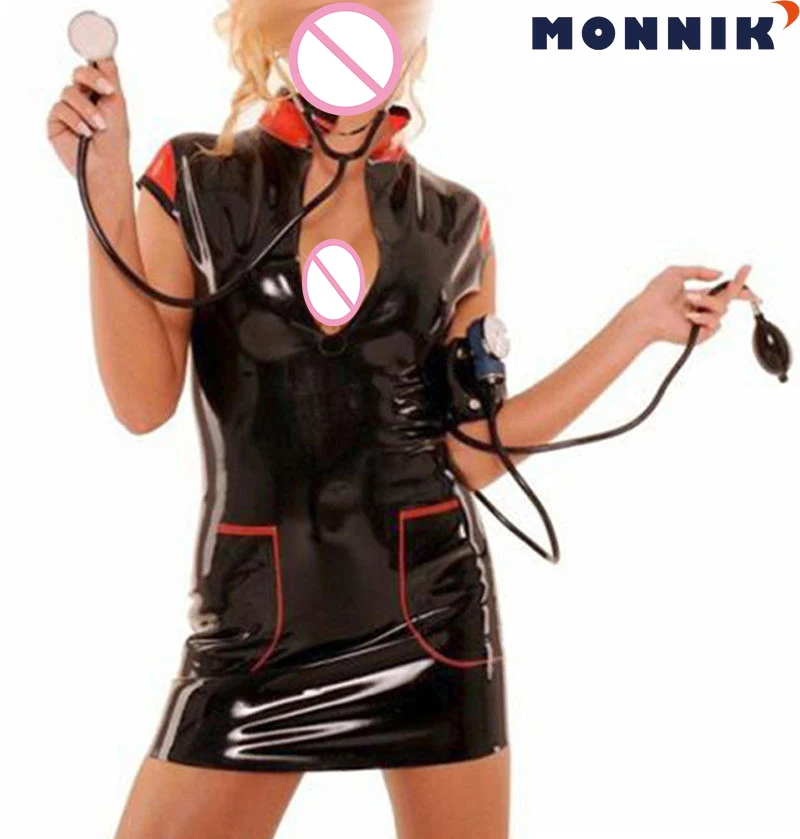 MONNIK latexBlack Latex Women Dress Short Sleeve Rubber Party Dresses Gummi 0.4mm Pary Wear
MONNIK latexBlack Latex Women Dress Short Sleeve Rubber Party Dresses Gummi 0.4mm Pary Wear