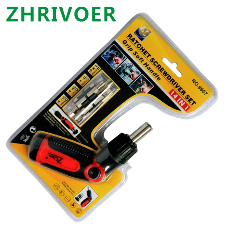 14 in one maintenance hardware tool rotatable storage multi-functional ratchet screwdriver combination household hardware set
14 in one maintenance hardware tool rotatable storage multi-functional ratchet screwdriver combination household hardware set