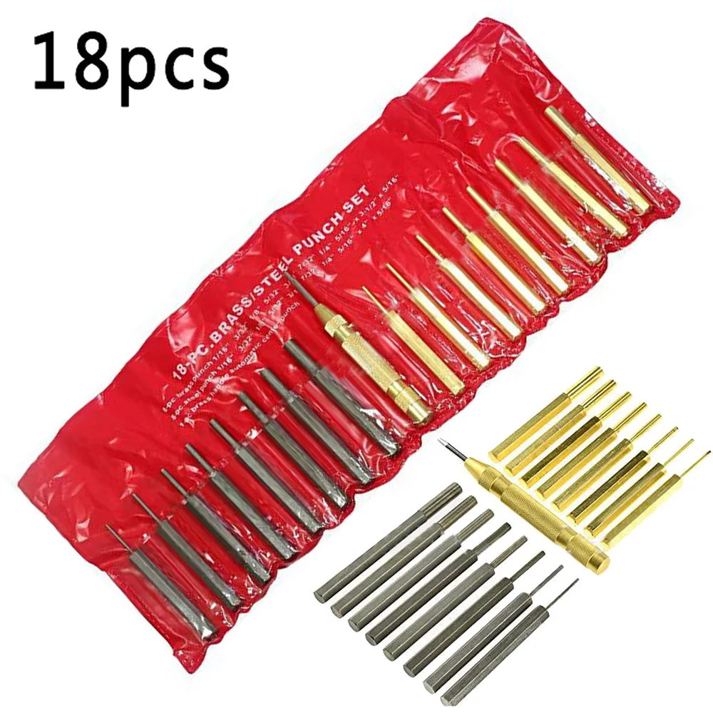 18pcs Carbon Steel Brass Punch Set Automatic Pin Self Centering Storage Pouch Marker Hole Cutter Chisel
18pcs Carbon Steel Brass Punch Set Automatic Pin Self Centering Storage Pouch Marker Hole Cutter Chisel