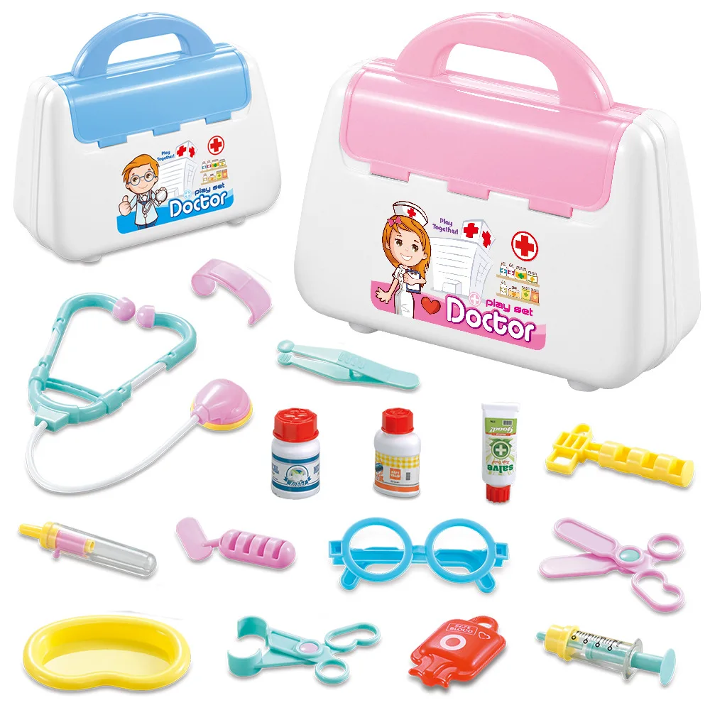 Children's Home Toy Medical Suit Role Props Doctor's Medicine Box with A Stethoscope Tweezers Suitcase
Children's Home Toy Medical Suit Role Props Doctor's Medicine Box with A Stethoscope Tweezers Suitcase