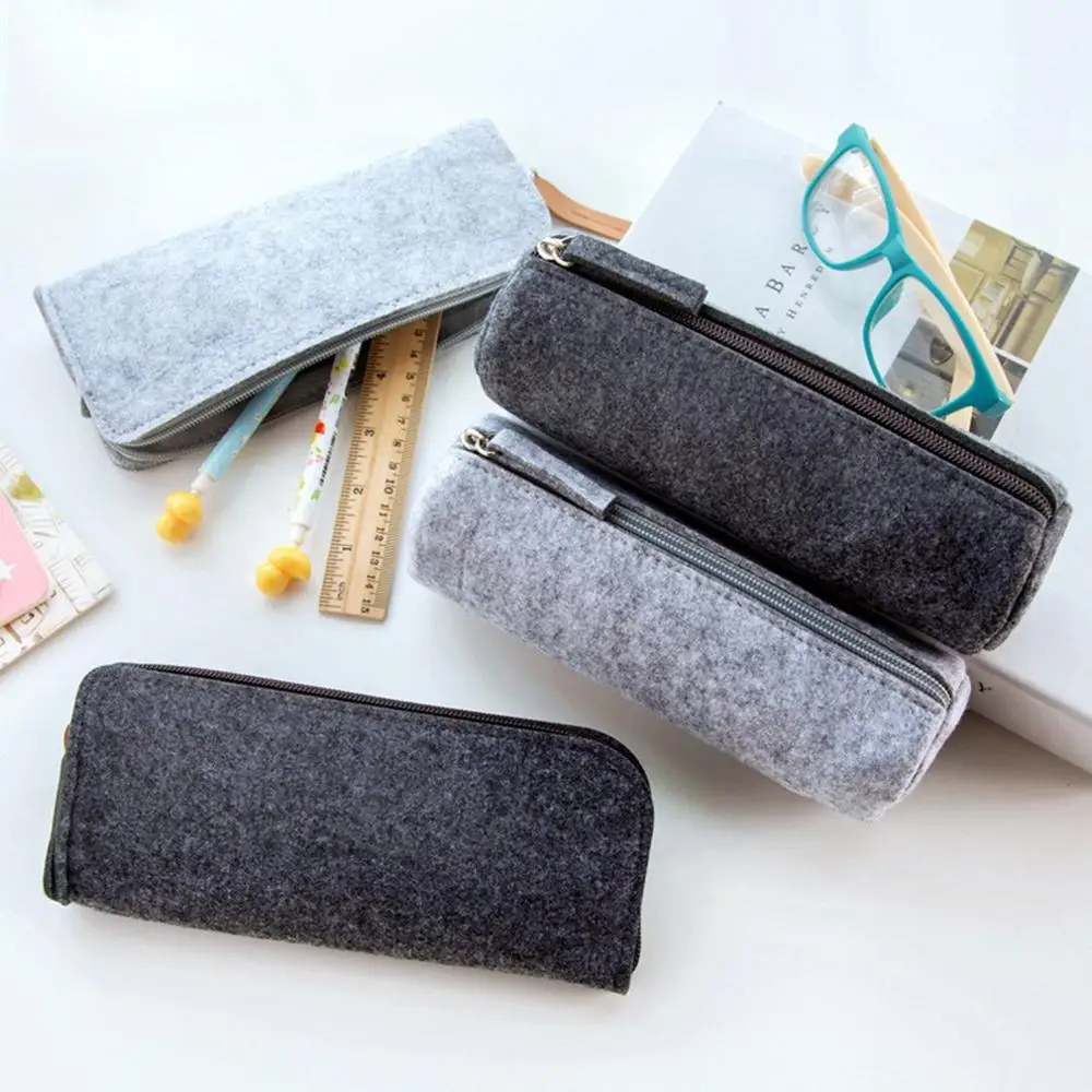 Pencil bag large capacity Unisex pencil storage case Non-woven fabric Felt with zipper pencil bag
Pencil bag large capacity Unisex pencil storage case Non-woven fabric Felt with zipper pencil bag