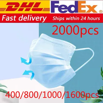 

dhl 500/800/1000/2000pcs Disposable Protective Mask 3 Layers Dustproof Facial Protective Cover Masks anti-virus Masks